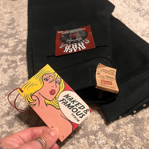 Naked & Famous Black Cobra High Skinny - Picture 5 of 6